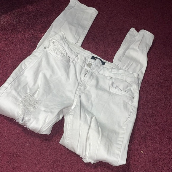 White Ripped Jeans - Picture 2 of 8